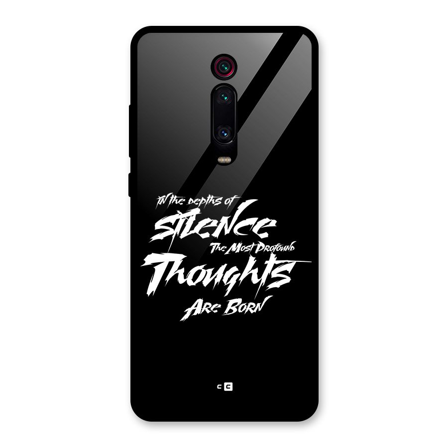 Silent Thoughts Glass Back Case for Redmi K20 Pro