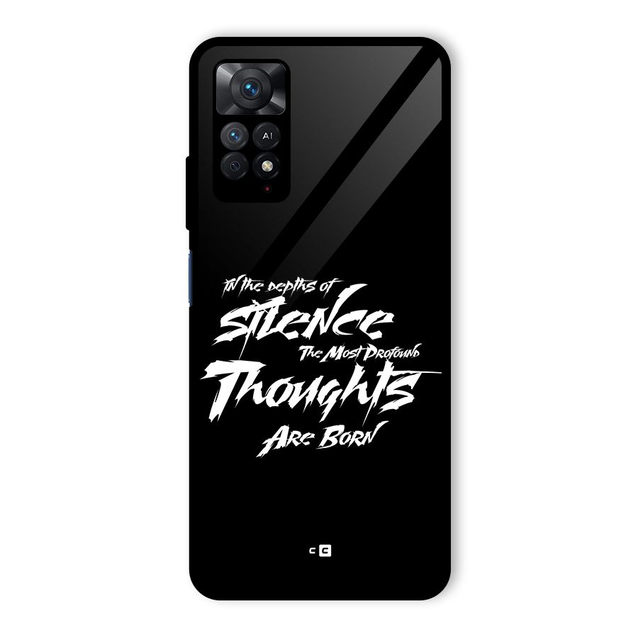 Silent Thoughts Glass Back Case for Redmi Note 11 Pro Plus 5G