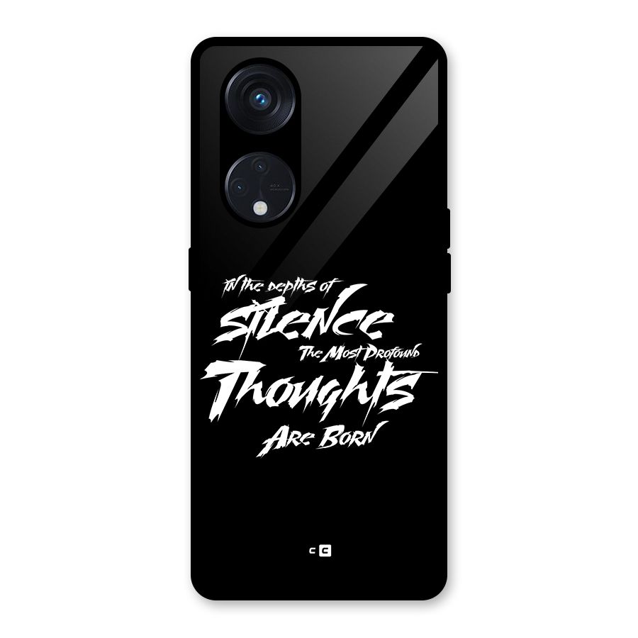 Silent Thoughts Glass Back Case for Reno8 T 5G