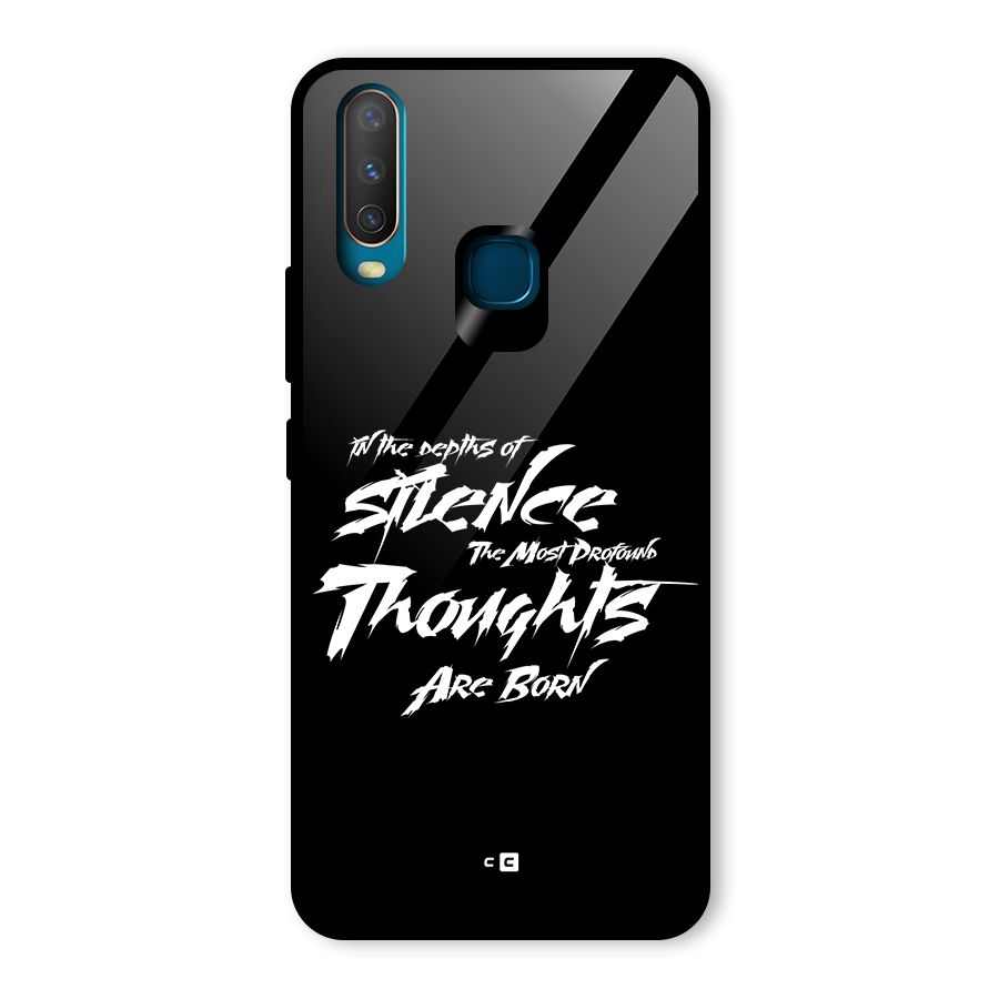 Silent Thoughts Glass Back Case for Vivo U10