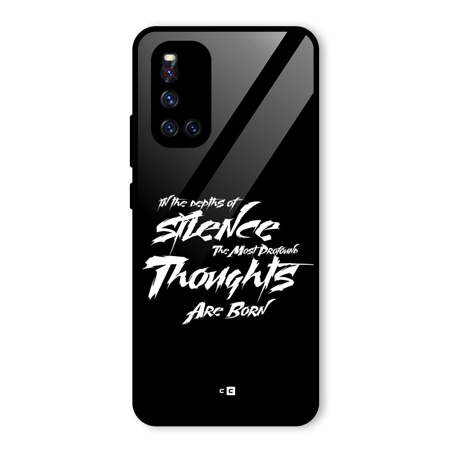 Silent Thoughts Glass Back Case for Vivo V19