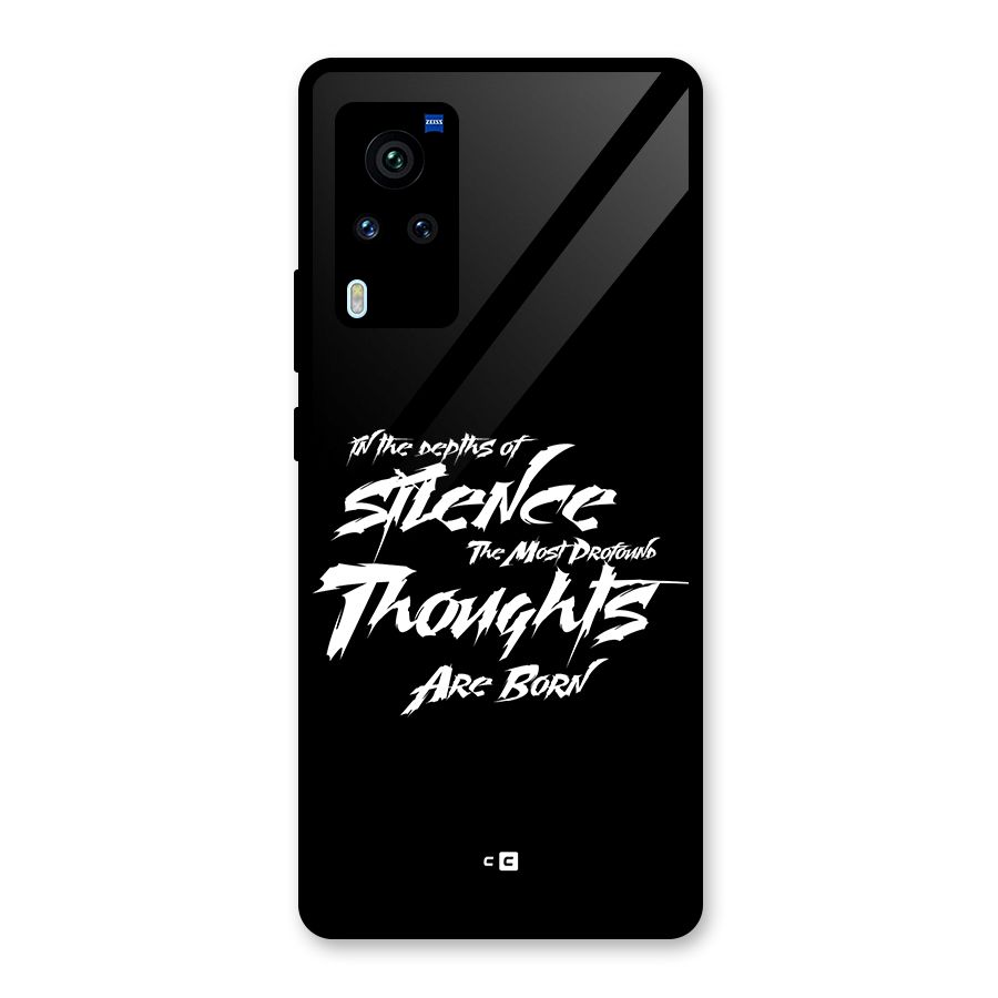 Silent Thoughts Glass Back Case for Vivo X60 Pro