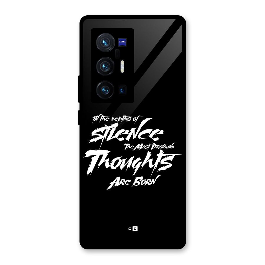Silent Thoughts Glass Back Case for Vivo X70 Pro Plus