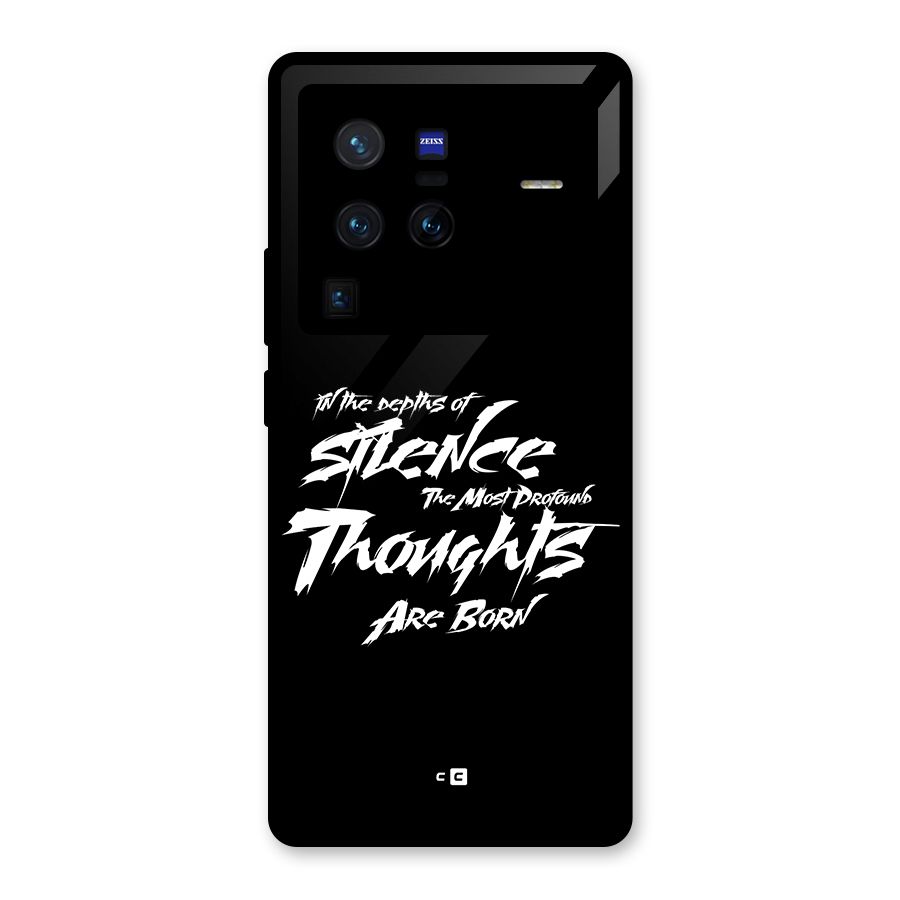 Silent Thoughts Glass Back Case for Vivo X80 Pro