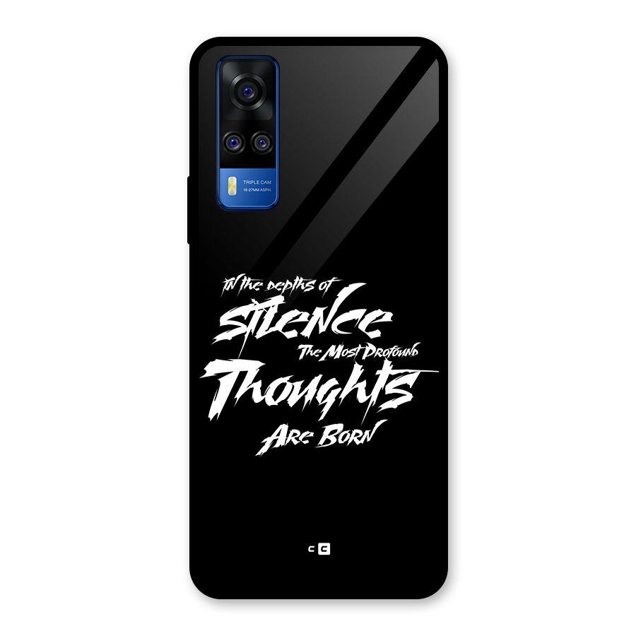 Silent Thoughts Glass Back Case for Vivo Y31