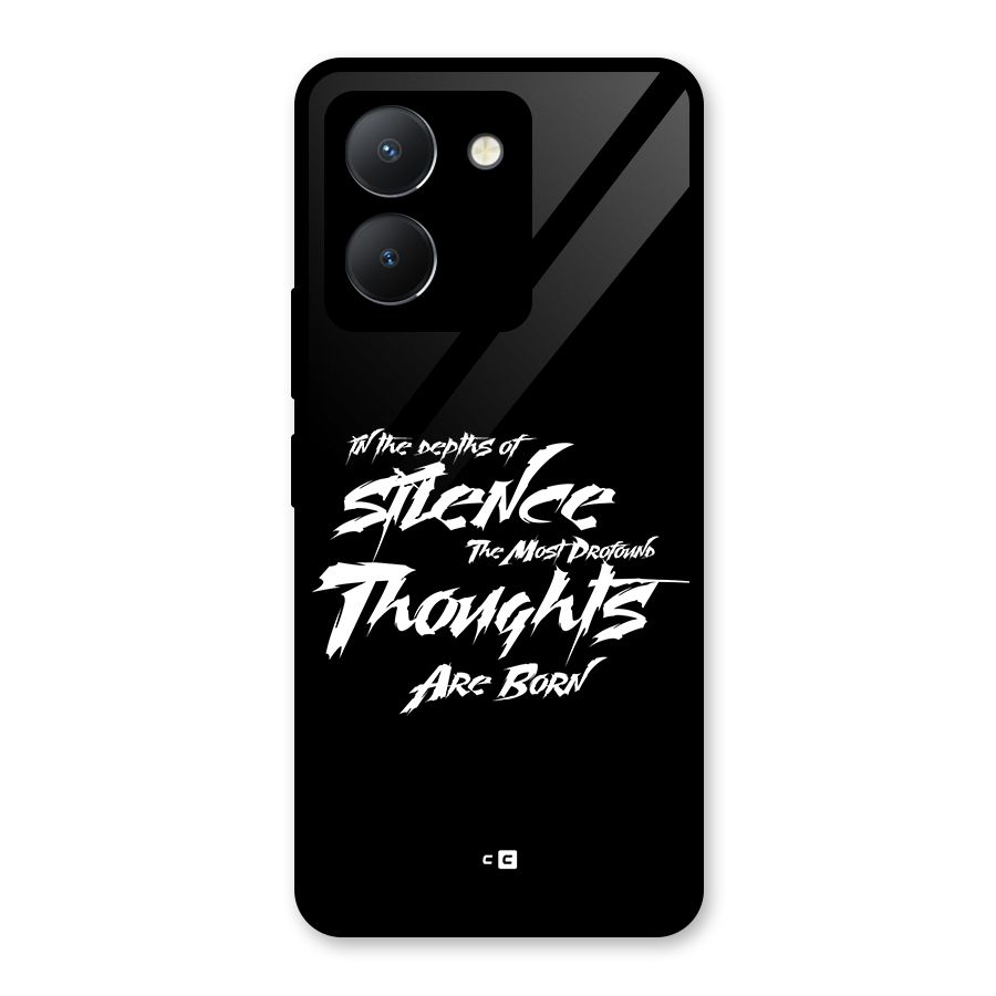 Silent Thoughts Glass Back Case for Vivo Y36