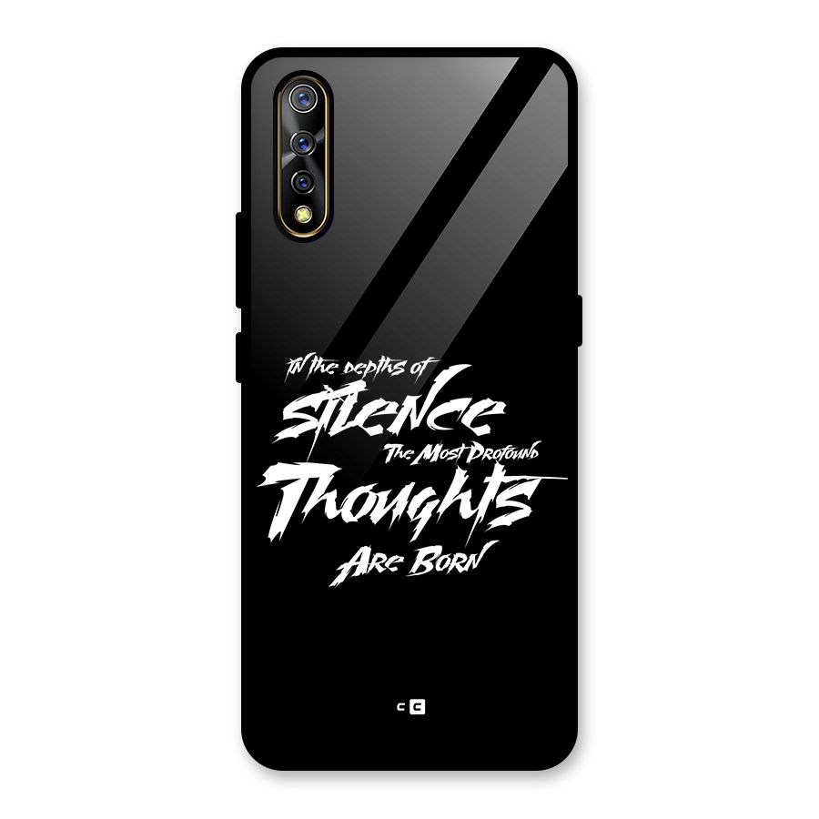 Silent Thoughts Glass Back Case for Vivo Z1x