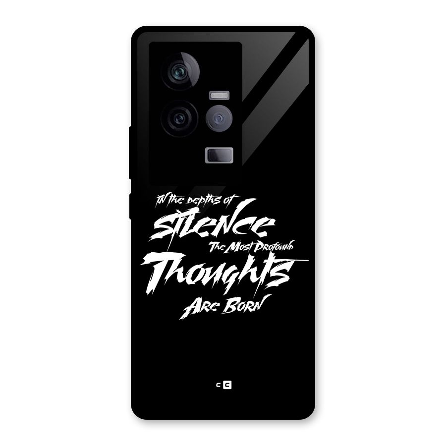 Silent Thoughts Glass Back Case for Vivo iQOO 11 5G