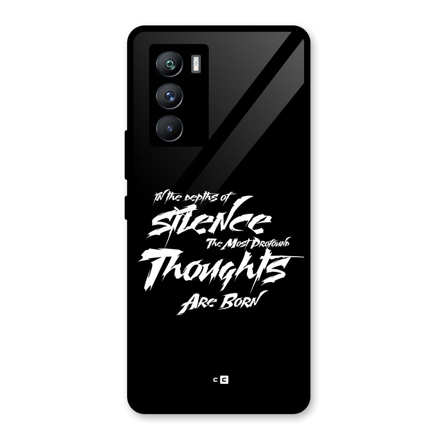 Silent Thoughts Glass Back Case for Vivo iQOO 9 SE