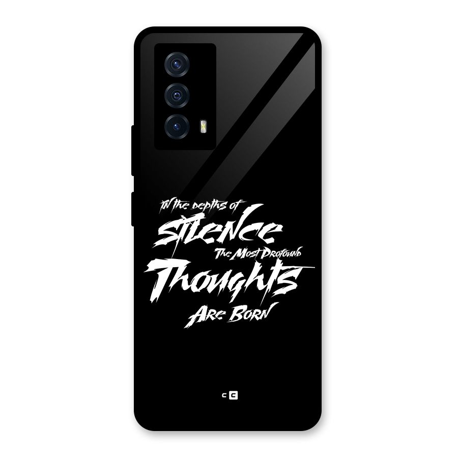 Silent Thoughts Glass Back Case for Vivo iQOO Z5