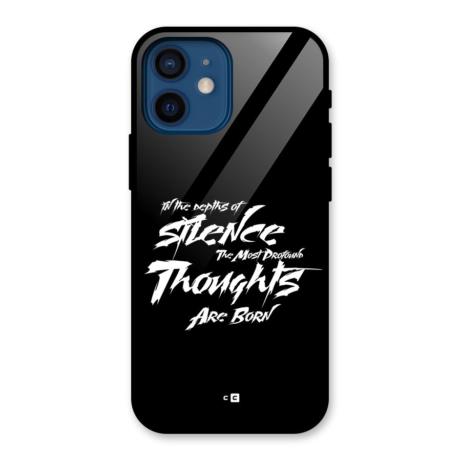 Silent Thoughts Glass Back Case for iPhone 12 Mini