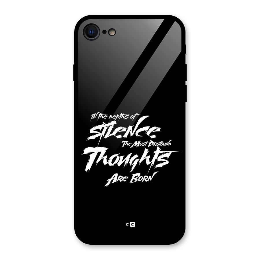 Silent Thoughts Glass Back Case for iPhone 7