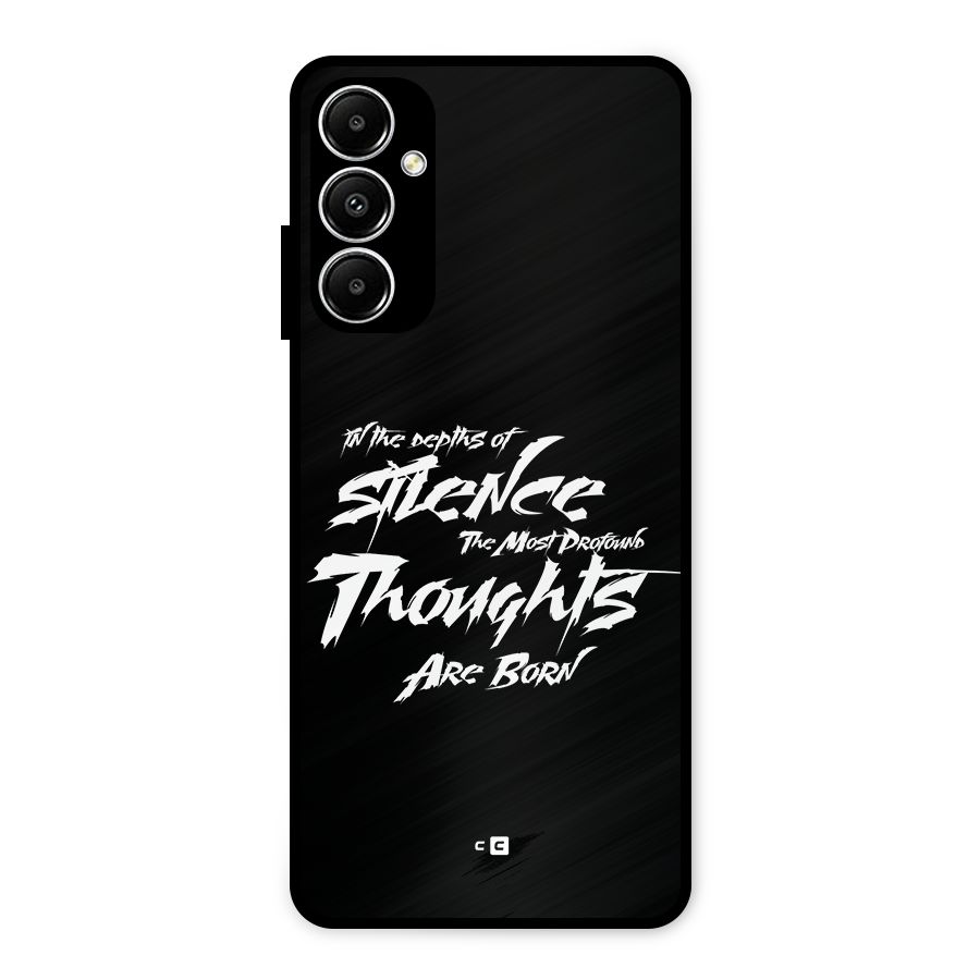 Silent Thoughts Metal Back Case for Galaxy A05s