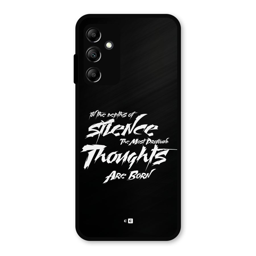 Silent Thoughts Metal Back Case for Galaxy A14 5G