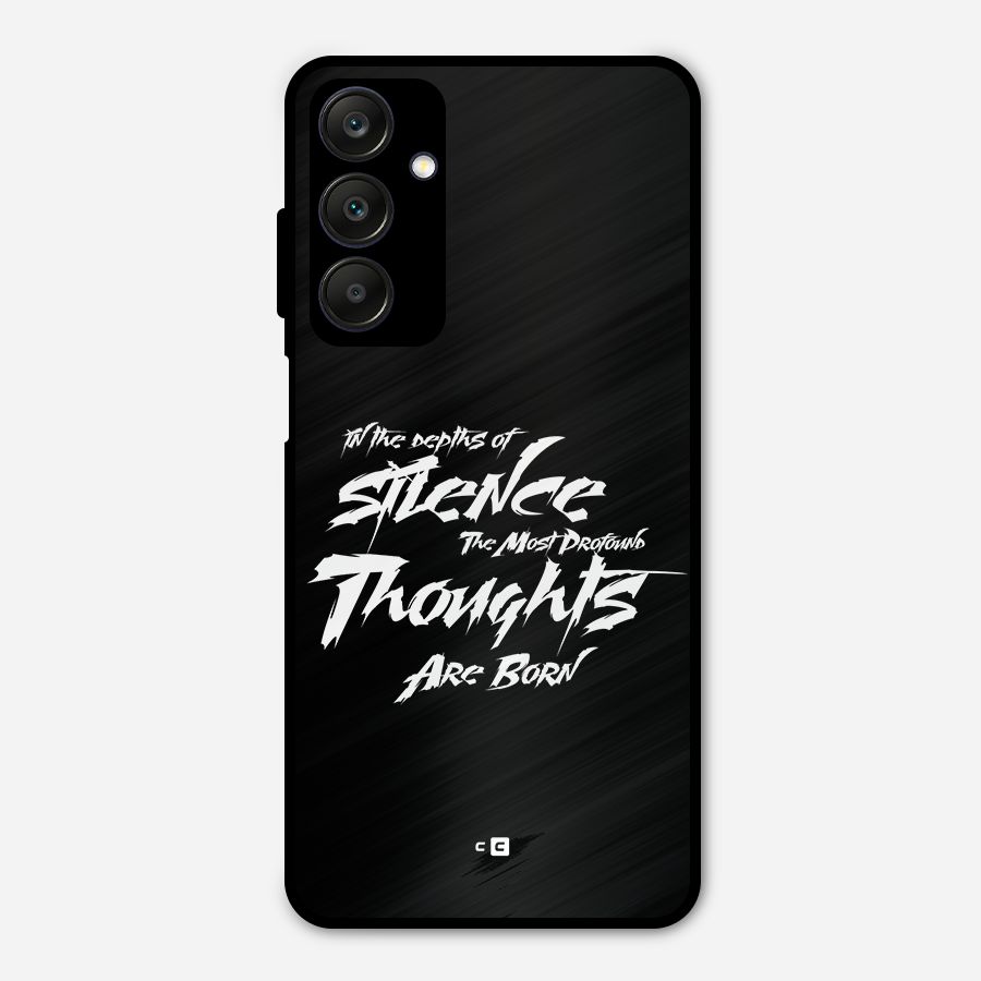 Silent Thoughts Metal Back Case for Galaxy A25 5G