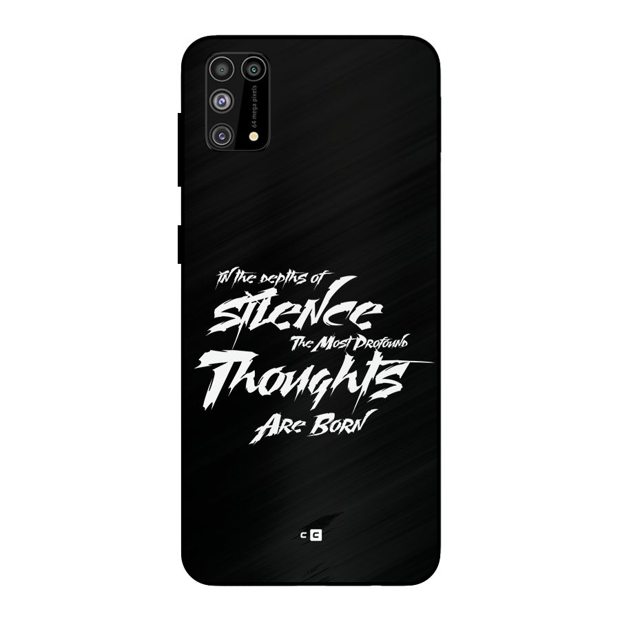 Silent Thoughts Metal Back Case for Galaxy F41