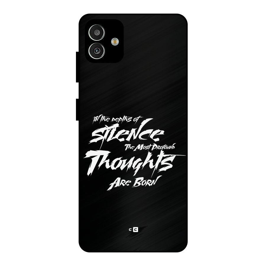 Silent Thoughts Metal Back Case for Galaxy M13 5G