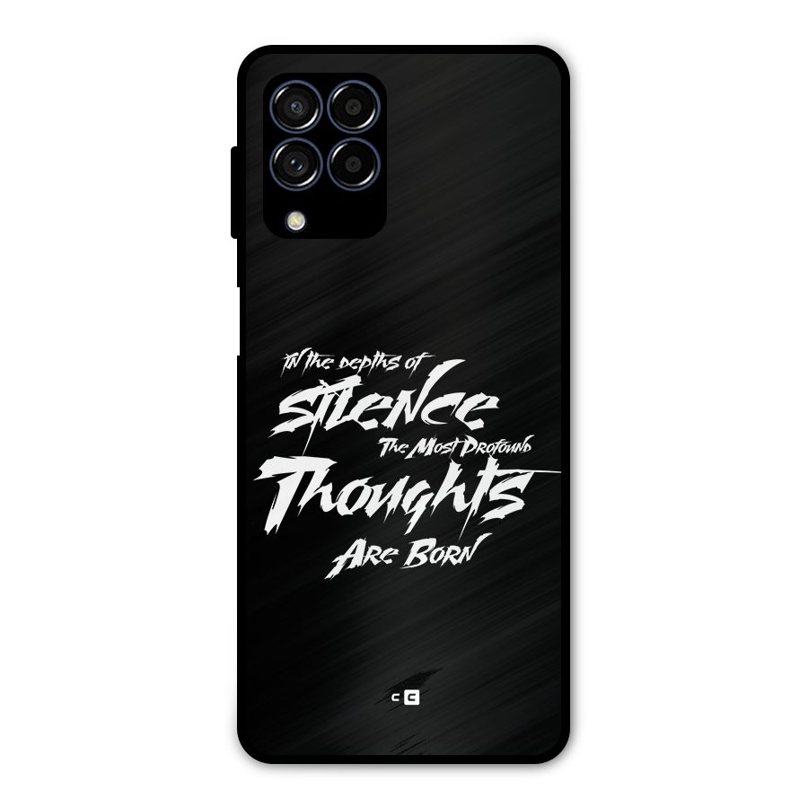 Silent Thoughts Metal Back Case for Galaxy M53 5G