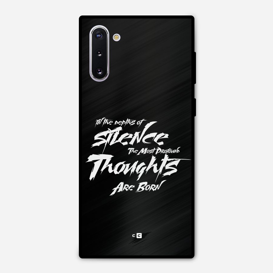 Silent Thoughts Metal Back Case for Galaxy Note 10