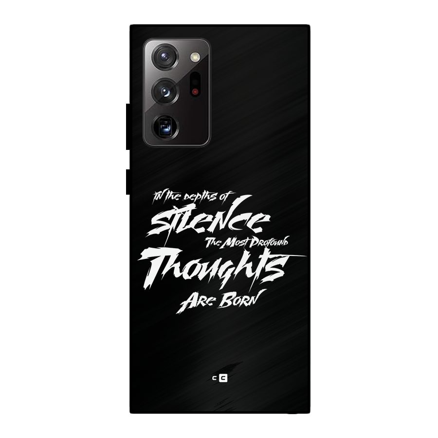 Silent Thoughts Metal Back Case for Galaxy Note 20 Ultra 5G