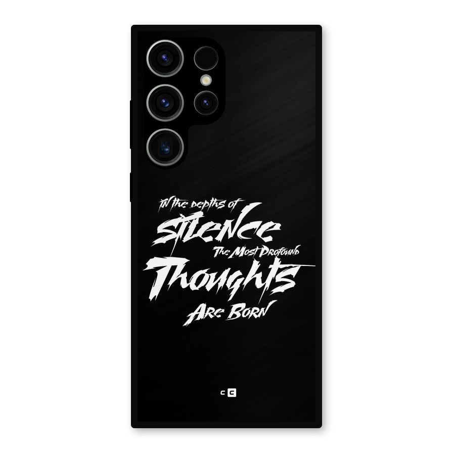 Silent Thoughts Metal Back Case for Galaxy S23 Ultra