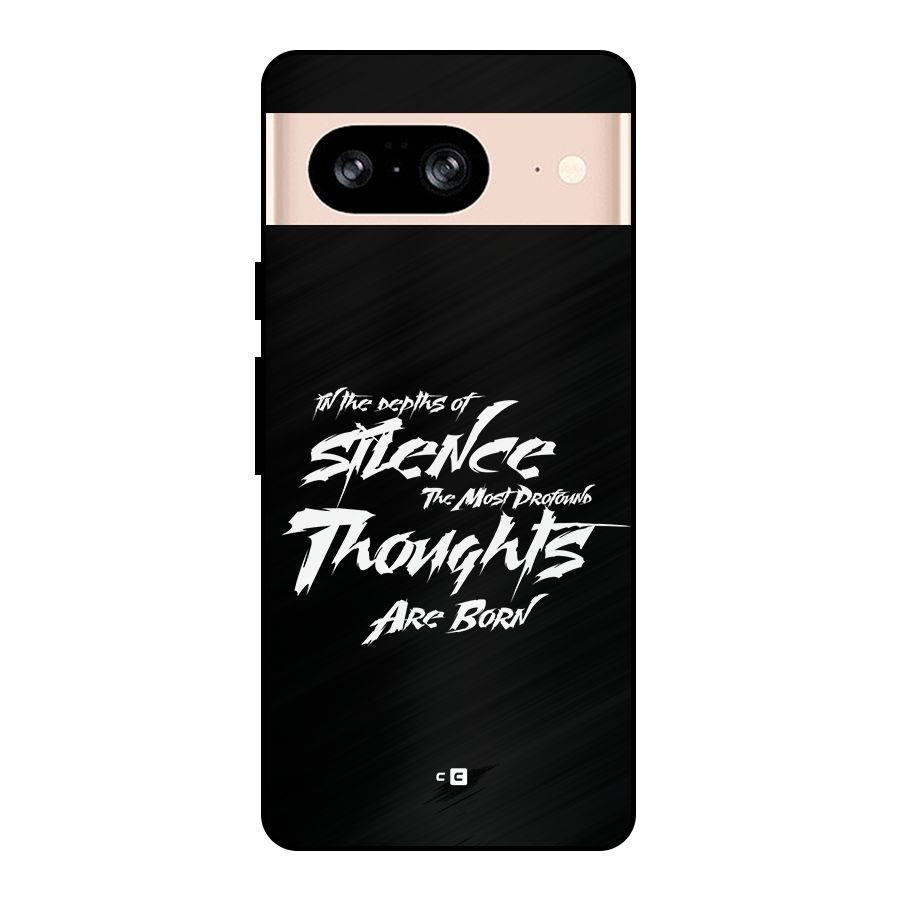 Silent Thoughts Metal Back Case for Google Pixel 8