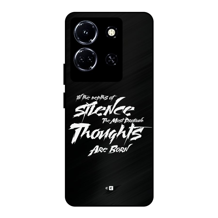 Silent Thoughts Metal Back Case for Infinix Note 30 5G