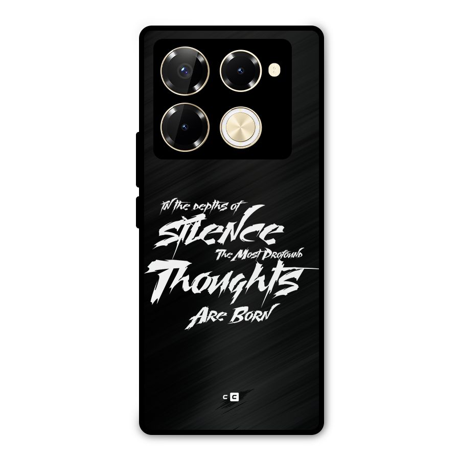 Silent Thoughts Metal Back Case for Infinix Note 40 Pro
