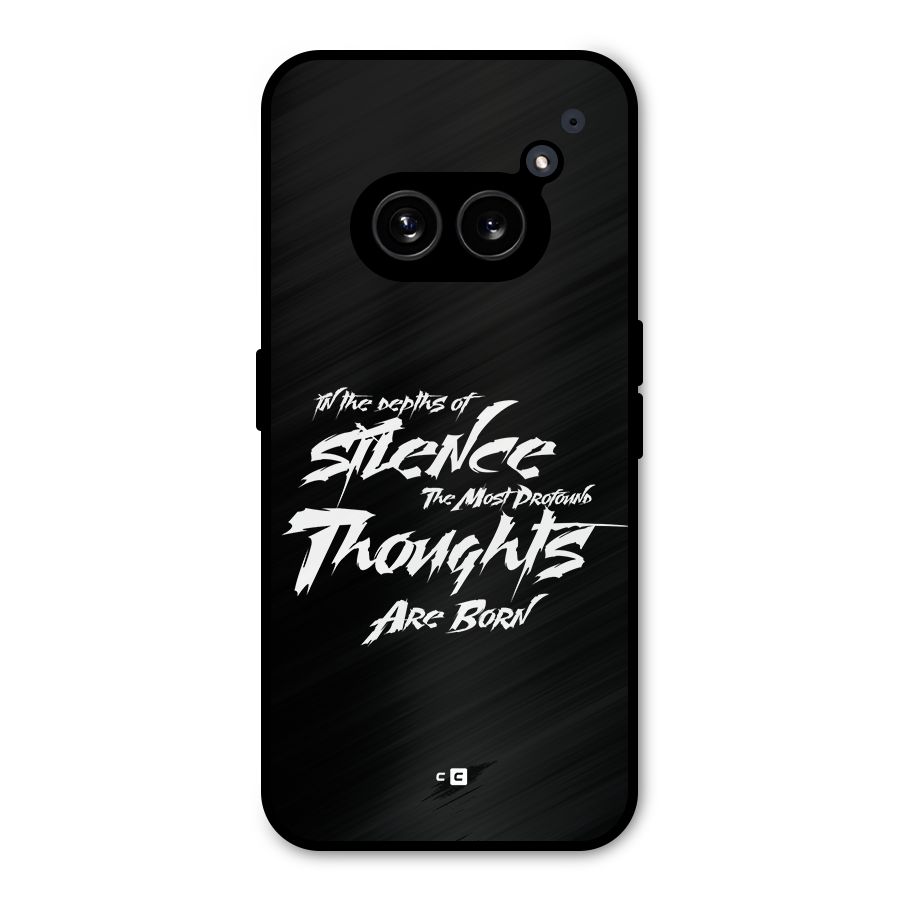 Silent Thoughts Metal Back Case for Nothing Phone 2a