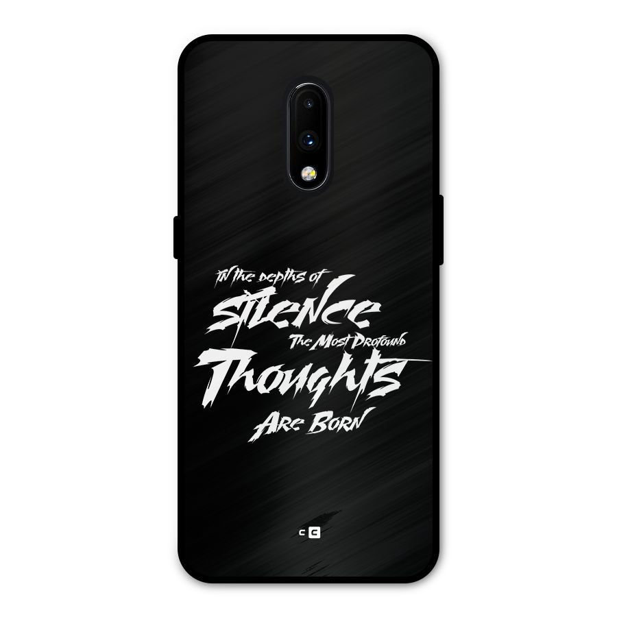 Silent Thoughts Metal Back Case for OnePlus 7