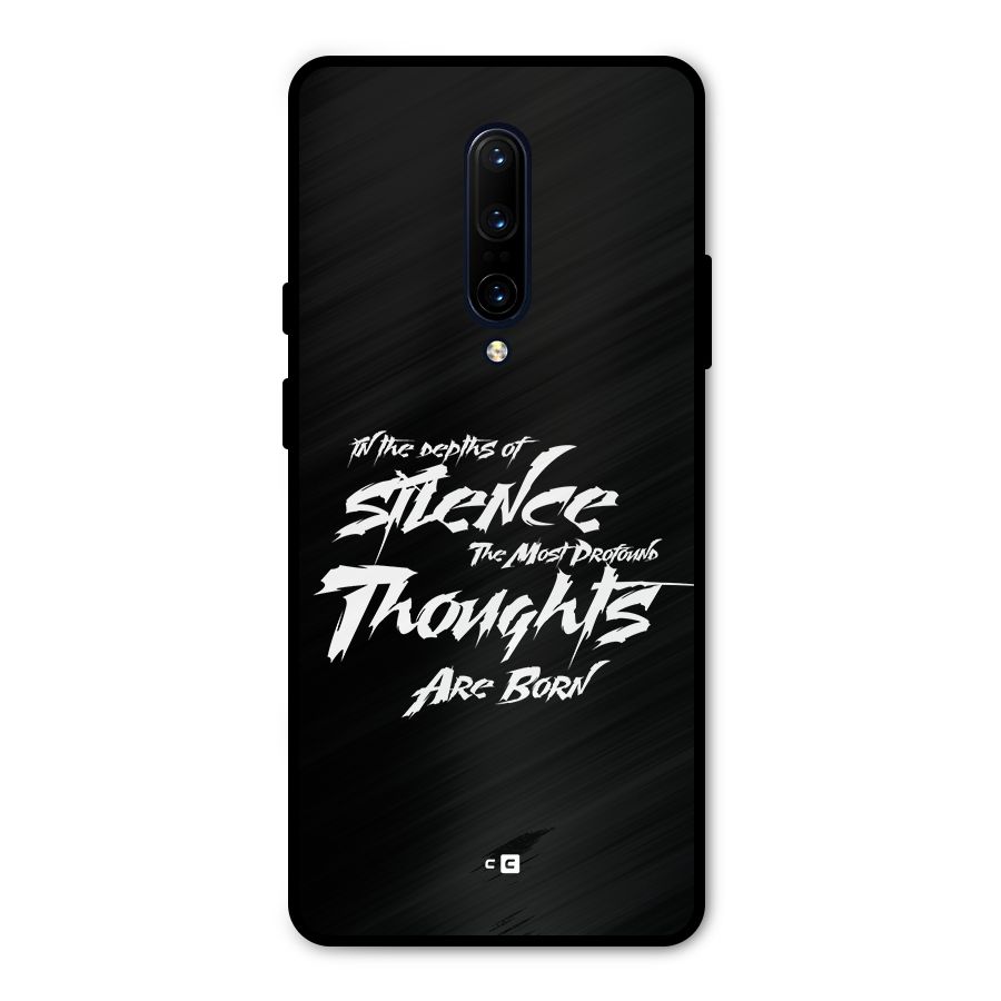 Silent Thoughts Metal Back Case for OnePlus 7 Pro