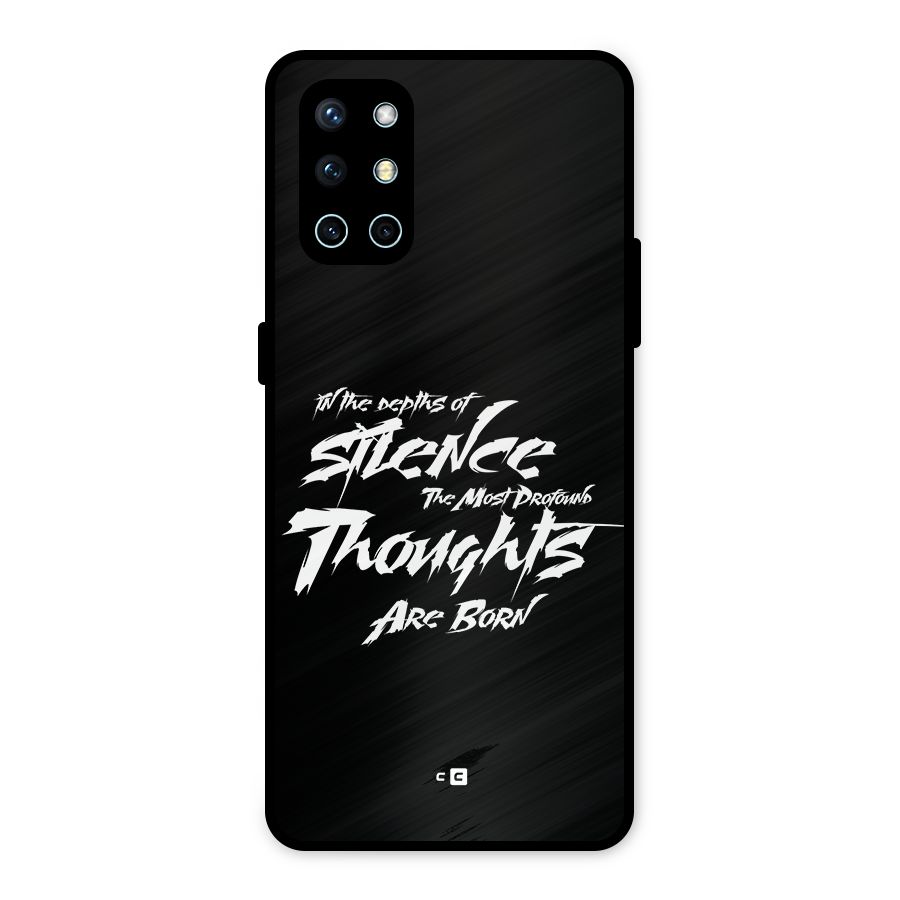 Silent Thoughts Metal Back Case for OnePlus 9R