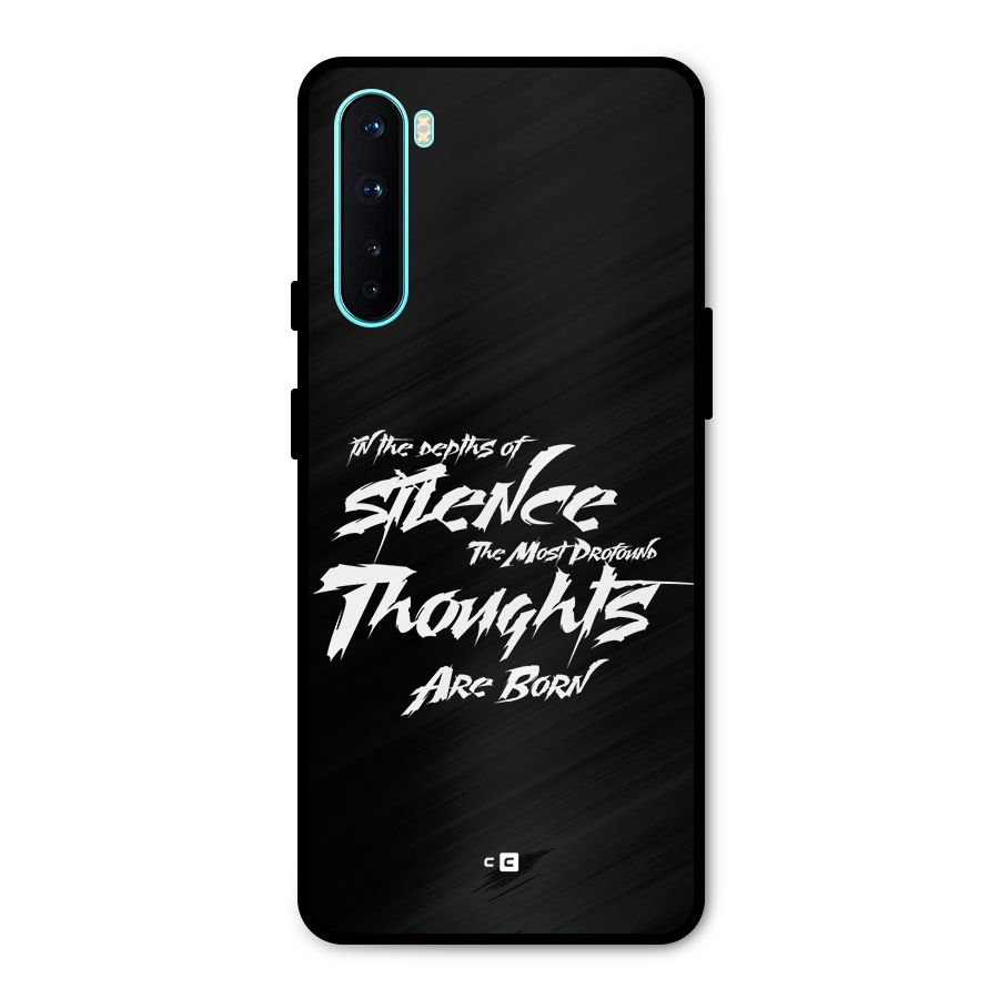 Silent Thoughts Metal Back Case for OnePlus Nord