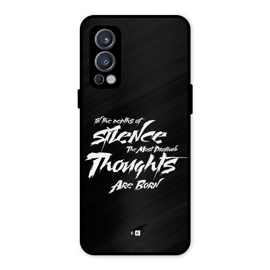 Silent Thoughts Metal Back Case for OnePlus Nord 2 5G