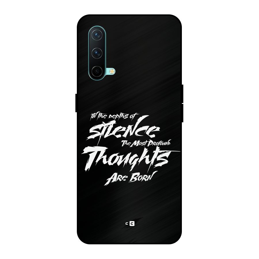 Silent Thoughts Metal Back Case for OnePlus Nord CE 5G