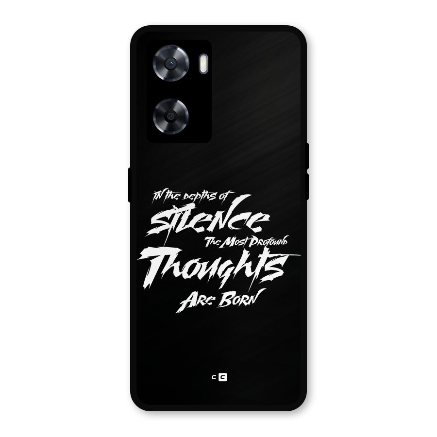 Silent Thoughts Metal Back Case for OnePlus Nord N20 SE