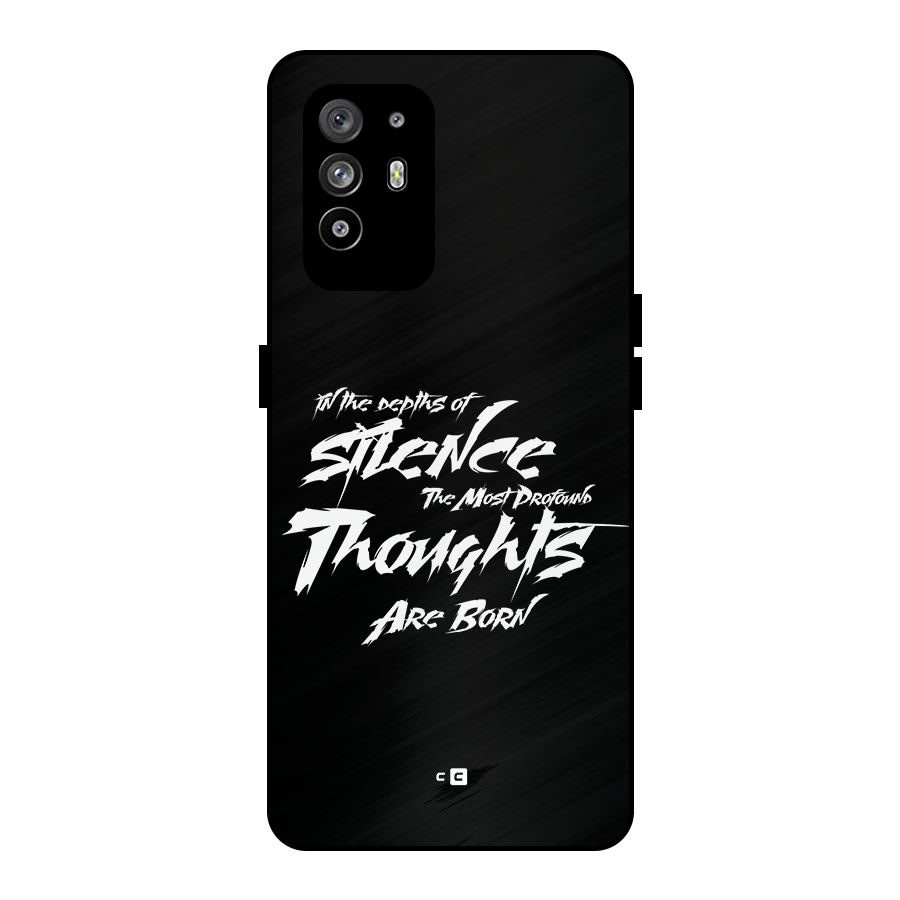 Silent Thoughts Metal Back Case for Oppo F19 Pro Plus 5G
