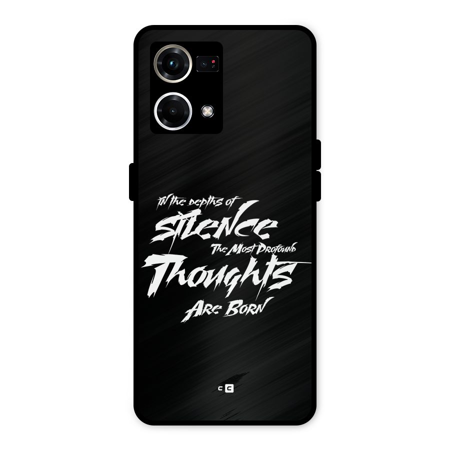 Silent Thoughts Metal Back Case for Oppo F21s Pro 4G