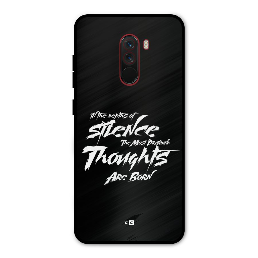 Silent Thoughts Metal Back Case for Poco F1