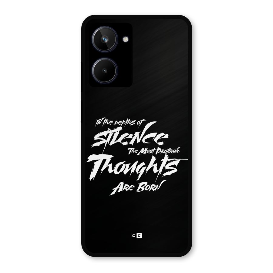Silent Thoughts Metal Back Case for Realme 10