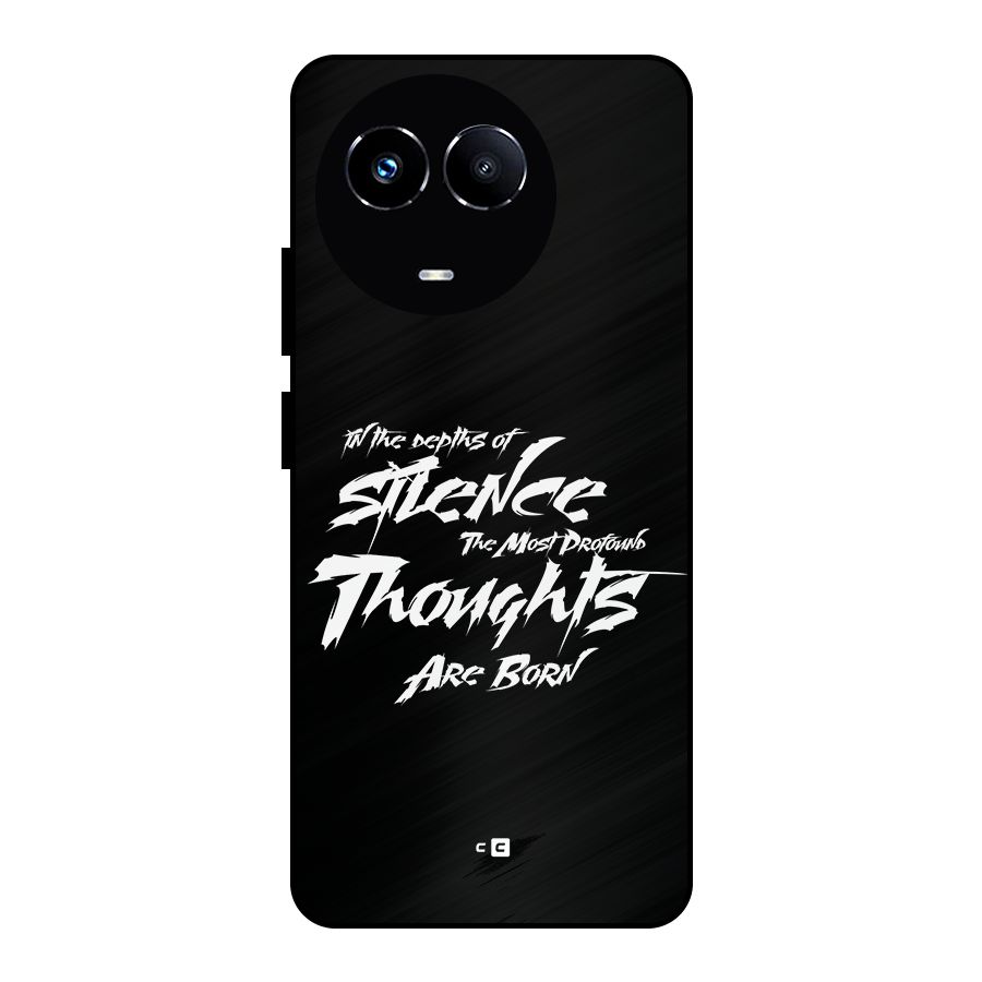 Silent Thoughts Metal Back Case for Realme 11 5G
