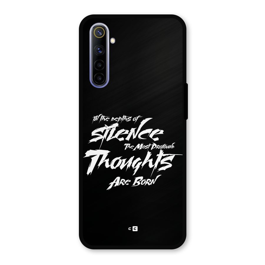 Silent Thoughts Metal Back Case for Realme 6i
