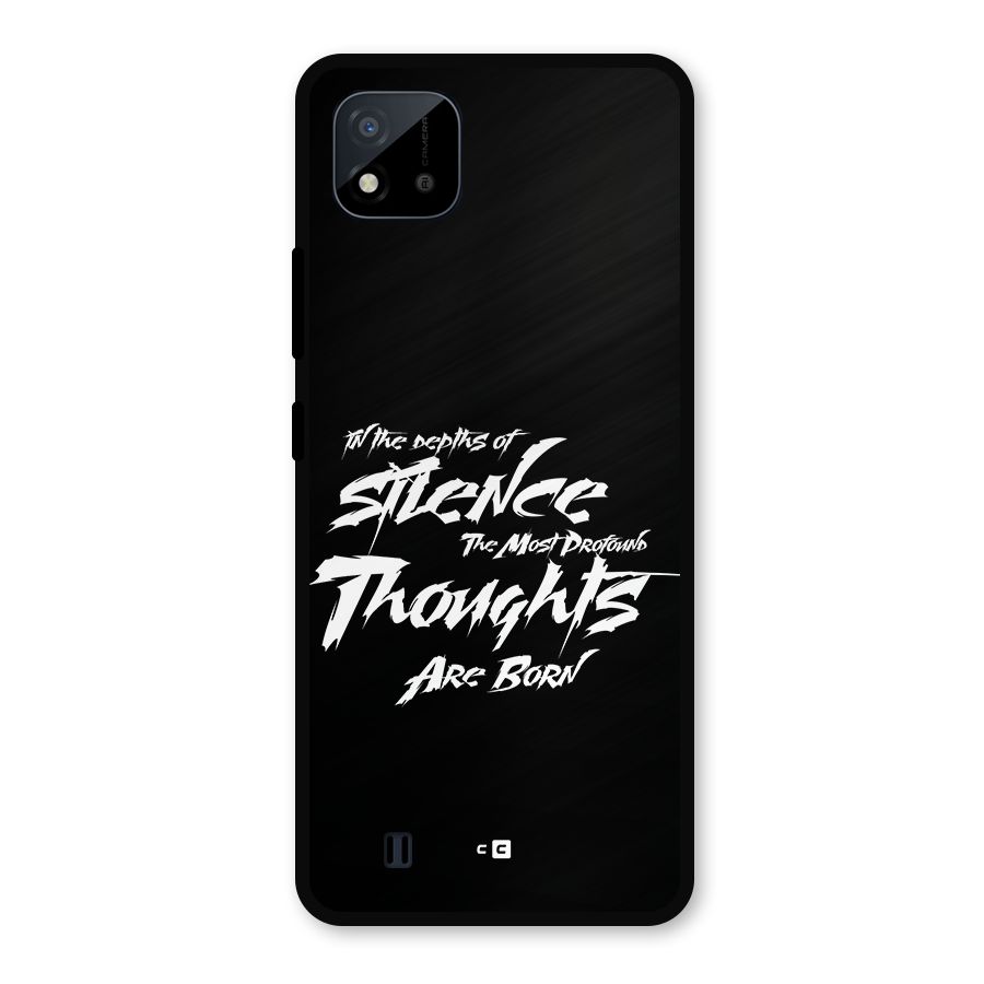 Silent Thoughts Metal Back Case for Realme C11 2021
