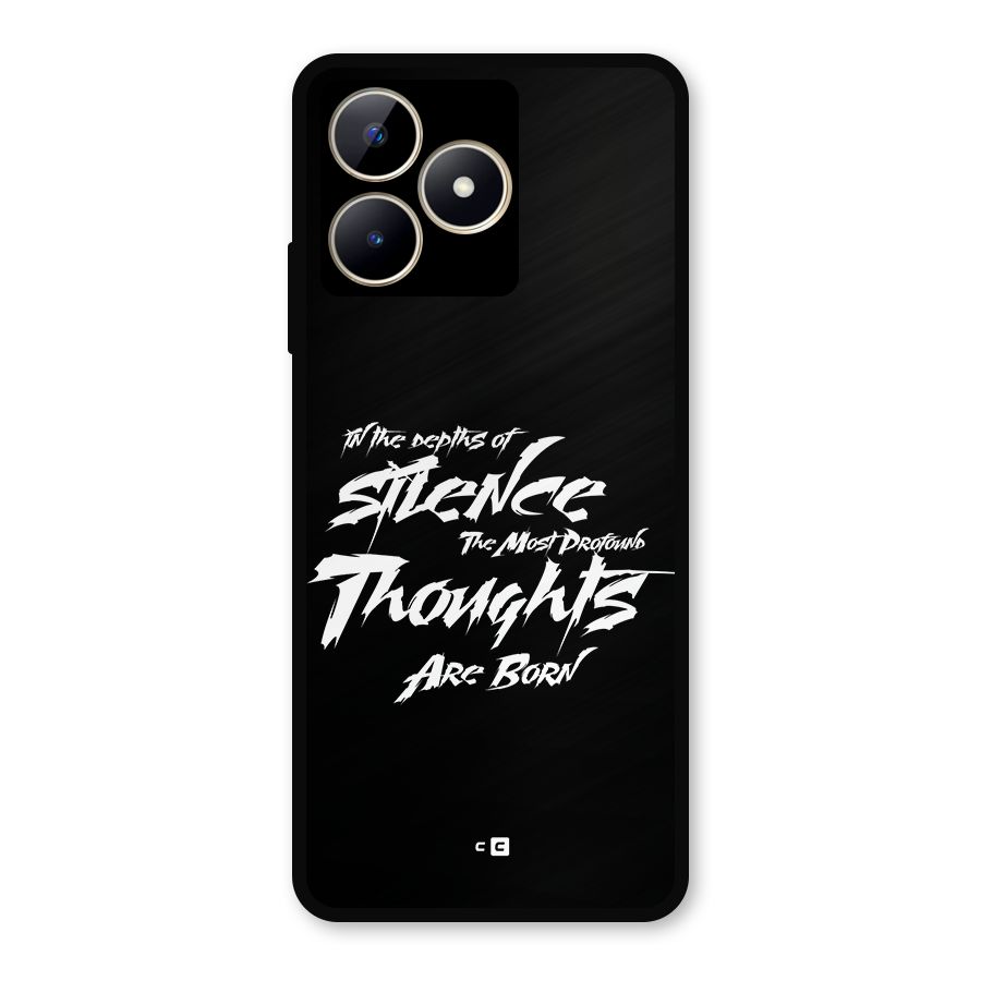 Silent Thoughts Metal Back Case for Realme C53