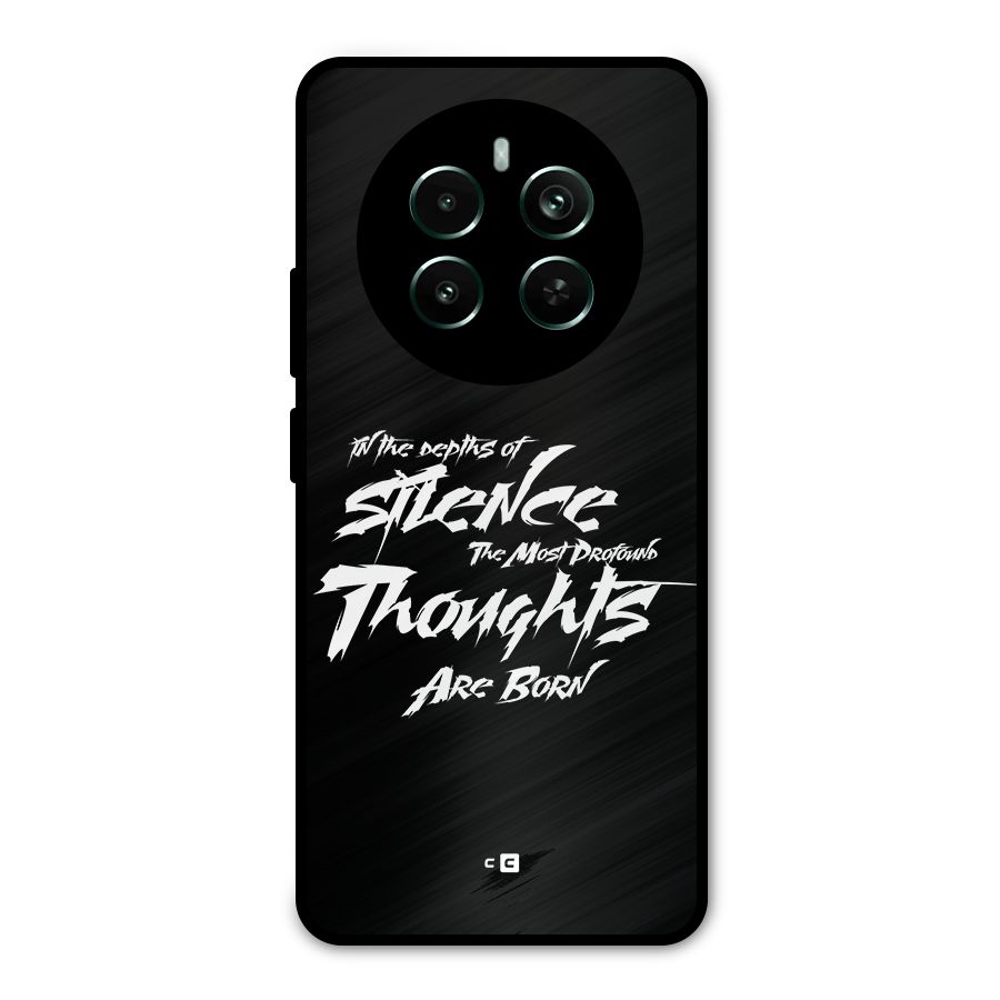 Silent Thoughts Metal Back Case for Realme Narzo 70 Pro
