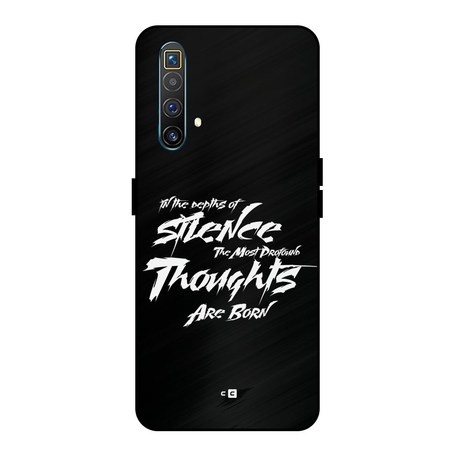 Silent Thoughts Metal Back Case for Realme X3