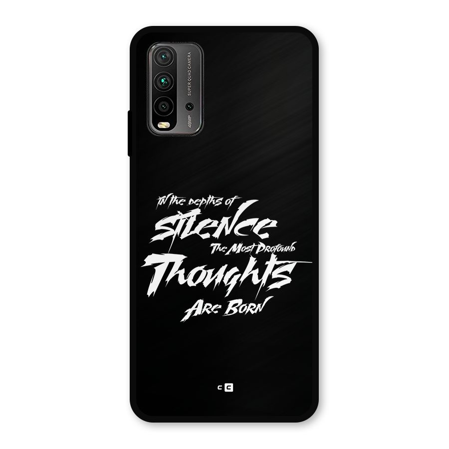 Silent Thoughts Metal Back Case for Redmi 9 Power