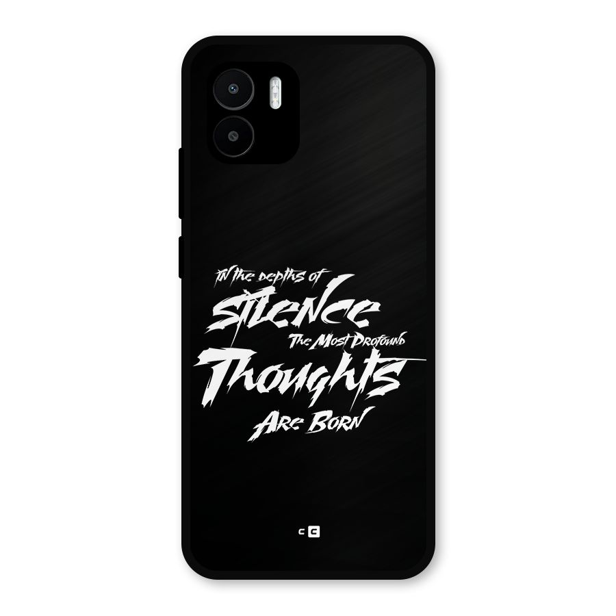 Silent Thoughts Metal Back Case for Redmi A1