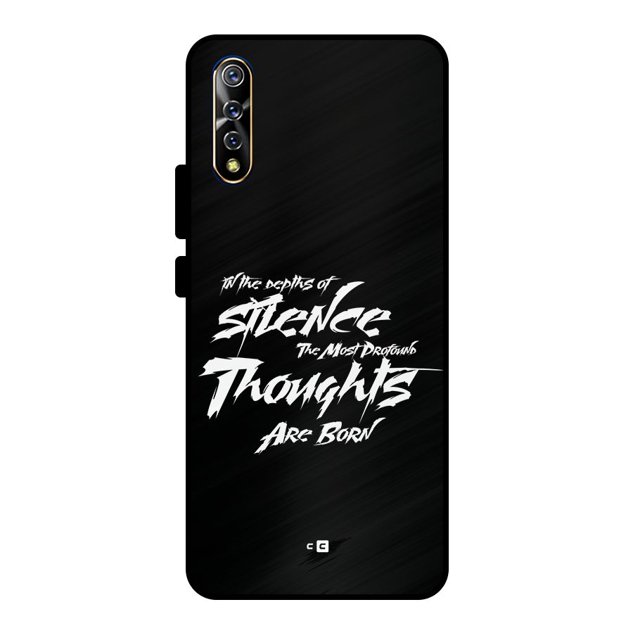 Silent Thoughts Metal Back Case for Vivo S1