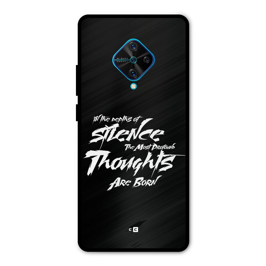 Silent Thoughts Metal Back Case for Vivo S1 Pro